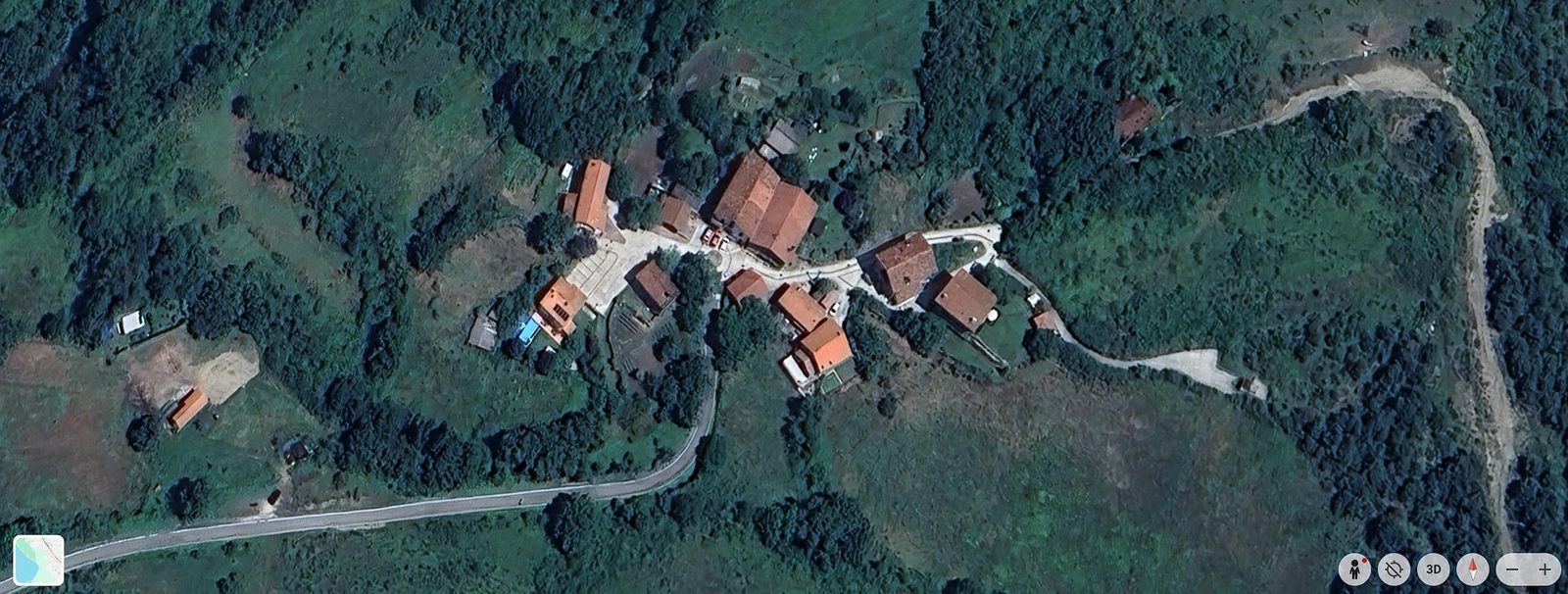 Vista aérea del núcleo de Ilarratz