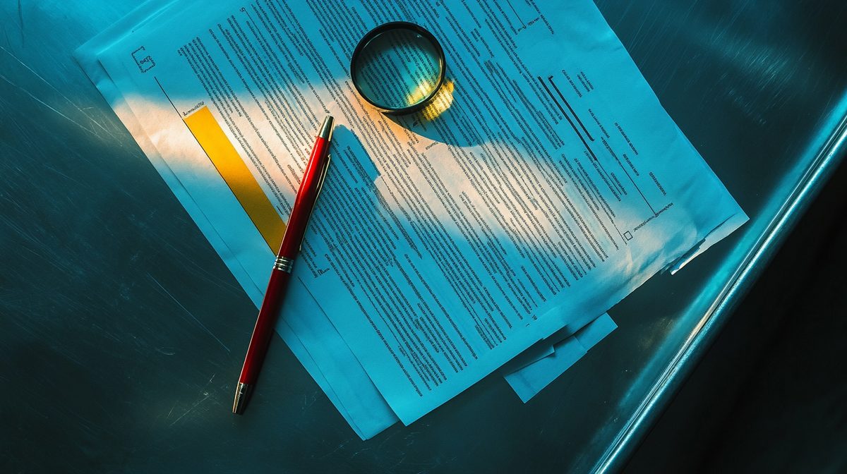Contrato de alquiler firmado sobre una mesa con bolígrafo